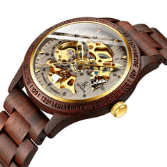 Classic Men's Mechanical Wooden Watch