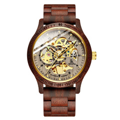 Classic Men's Mechanical Wooden Watch